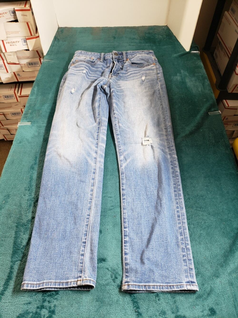 American Eagle Jeans Size 29x32 Mens Blue Pants Stretch Denim Mid Rise Straight